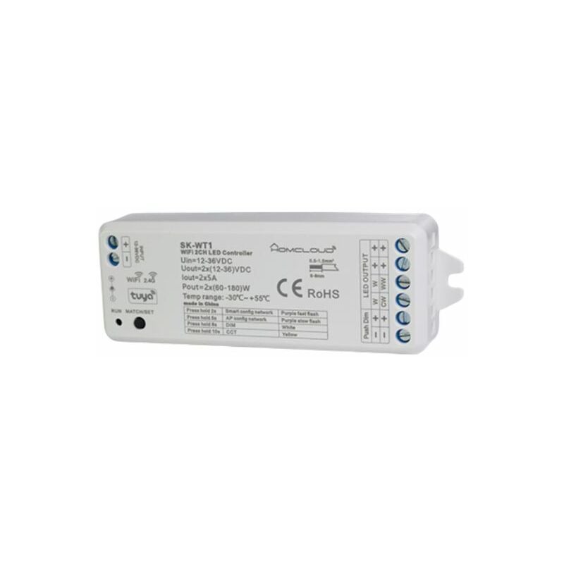 Image of Controller Intellig. Wi-Fi+RF Gestione Domotica Strisce LED Monocolore-HomCloud