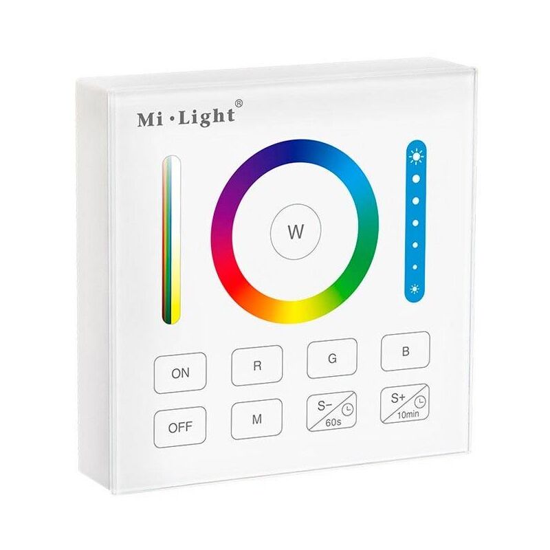 Image of Mi Light - Pannello di controllo touch rgb+cct - 1 zona - Bianco - MiLight - Bianco Caldo