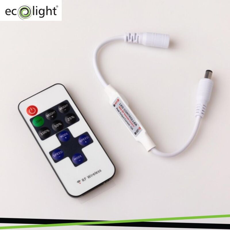 Controller Mono Led 11 Pulsanti Rf 6a 72w 12-24v