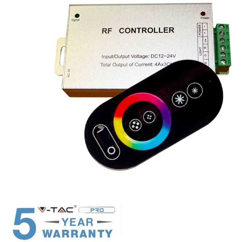Image of Controller per strip led rgb con telecomando touch rf V-tac VT-2405