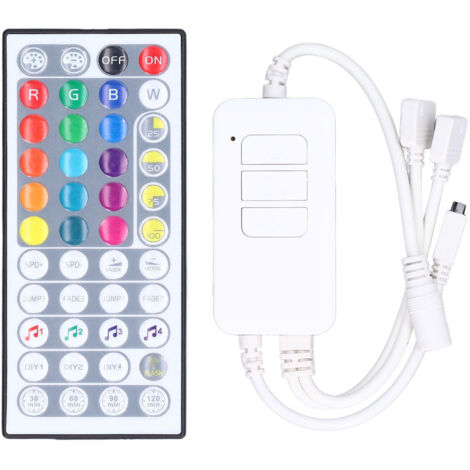 Controller per strisce LED 44 tasti 3 pulsanti RGB Funzione di temporizzazione doppia modalità WIFI DC5V a 24V