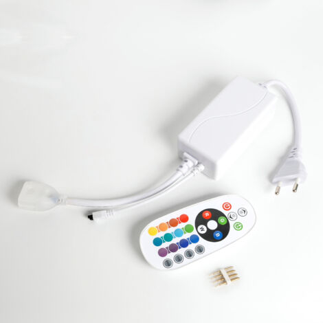 Controller per Striscia LED Neon Regolabile 220V RGB SFLEX8 con Telecomando IR RGB