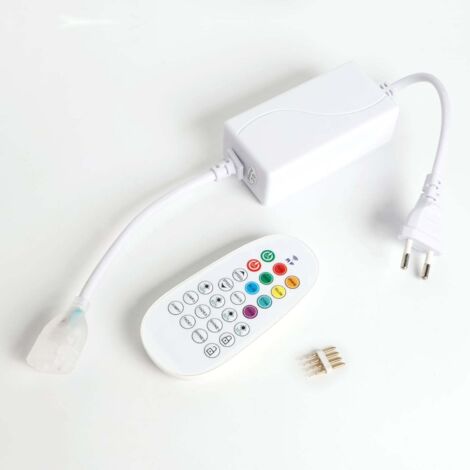 Controller per Striscia LED Neon Regolabile 220V RGB SFLEX8 con Telecomando RF RGB