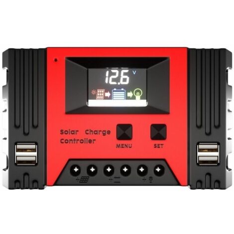 Controller Regolatore 40A Di Carica Batteria del pannello solare 12V/24V PWM