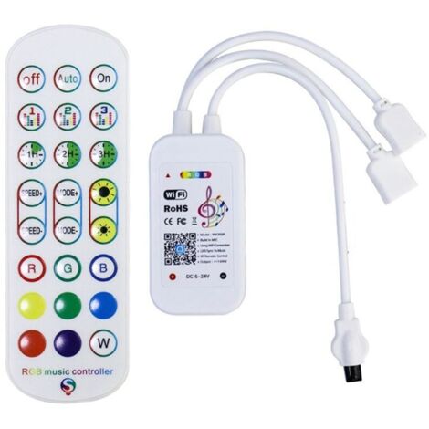 Controller RGB Tuya WiFi per strisce LED 3528 2835 5050 con telecomando a 24 tasti