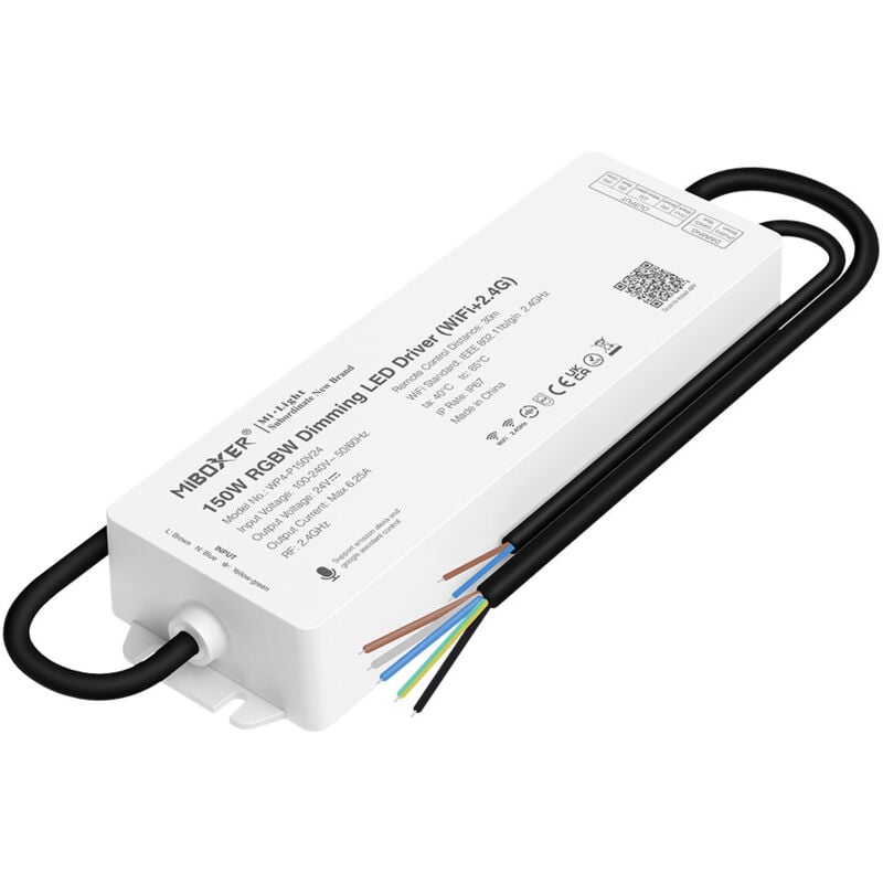 Image of Controller strisce led rgb/rgbw con alimentatore 150W - 24V dc -
