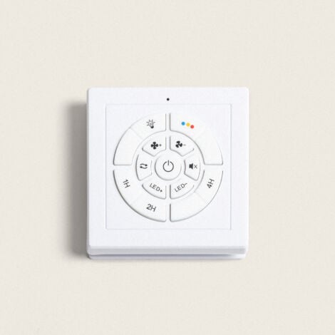 LEDKIA Controller Wandeinbau für Deckenventilatoren Weiß