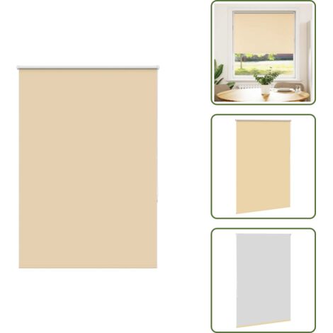 Controllo luce - vidaXL Tenda a Rullo Oscurante 90x130 cm Larghezza Tessuto 85,7 cm - Protezione da sole