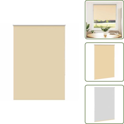 Controllo luce - vidaXL Tenda a Rullo Oscurante 95x130 cm Larghezza Tessuto 90,7 cm - Protezione da sole