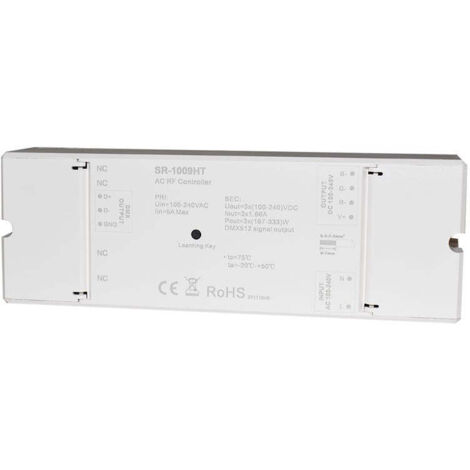 Controllore RGB 230V (3 canali 1,6A/canale) Ricevitore RF/DMX