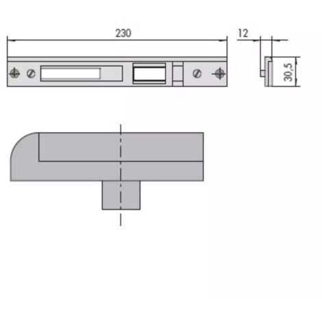 CONTROPIASTRA CISA 06463-16-0  IN METALLO