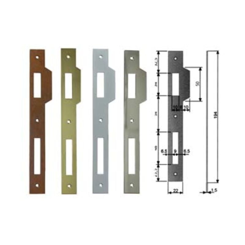 AGB - Contropiastra con aletta per serratura