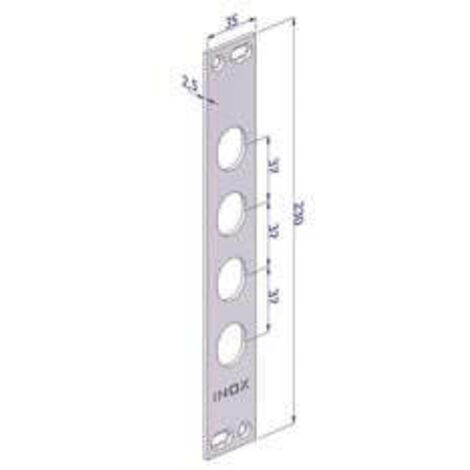 Contropiastra P/Serrature Porte Blindate In Acciaio Inox Int.37 Cp2500 - (CP2500XAI37)