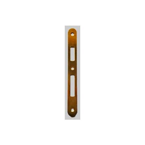 Contropiastra per serratura patent tonda bonaiti bronzata