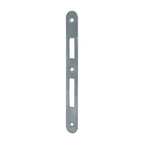 Contropiastra x serratura patent 042t bonaiti f.mm 22 b.tondo nichelato (5 pezzi) Bonaiti