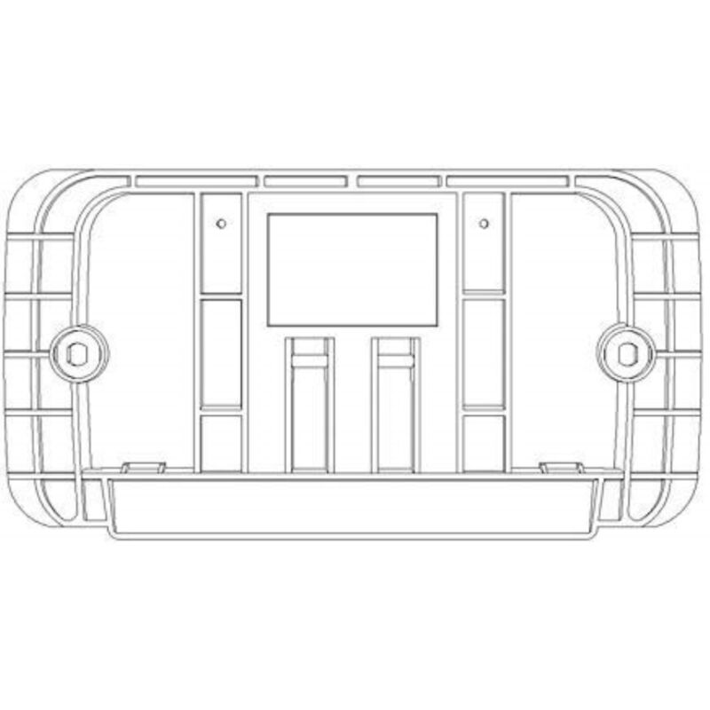 Controplacca hidrobox dual evolution telaio placca due tasti Todini 14.41 e/c