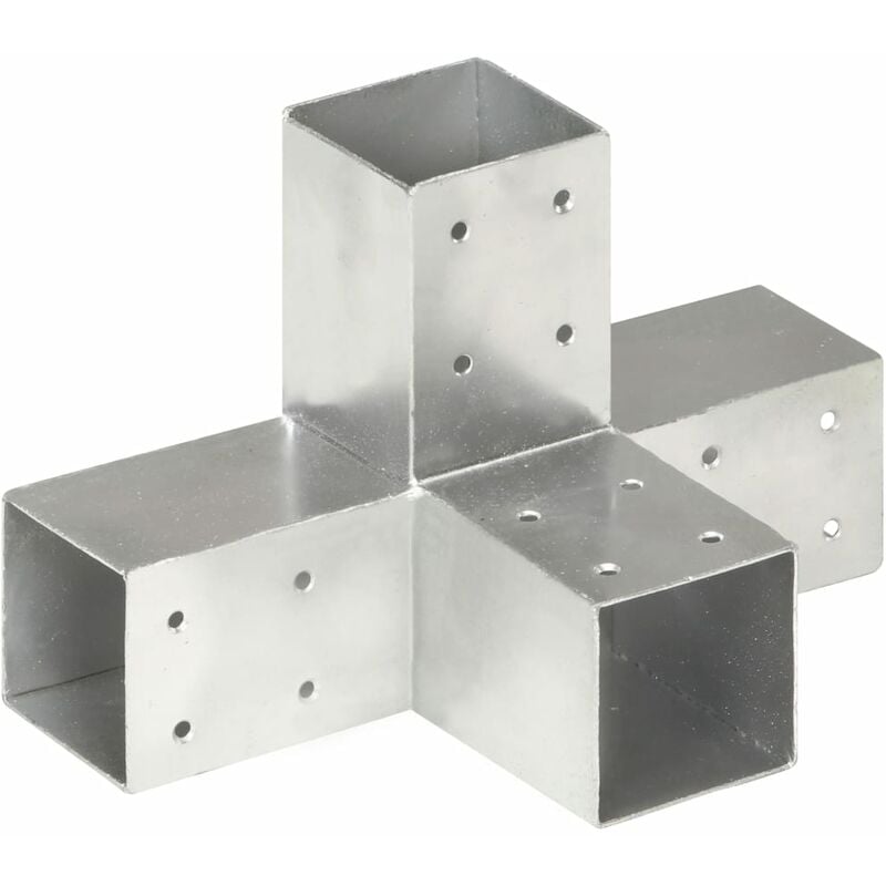 Nova - fimei Connecteur de poteau Forme en x Métal galvanisé 71x71 mm
