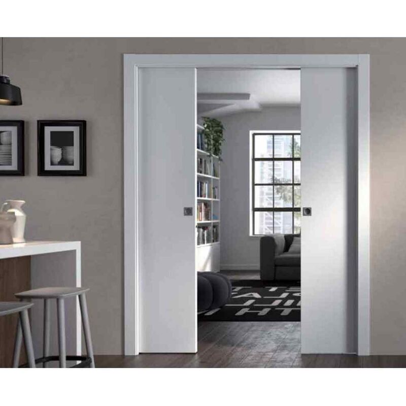 Porte A Scomparsa Scrigno Misure.Controtelaio Anta Doppia Per Muro Spessore 125mm Doortech S Scrigno Dimensione 140x210 Cm