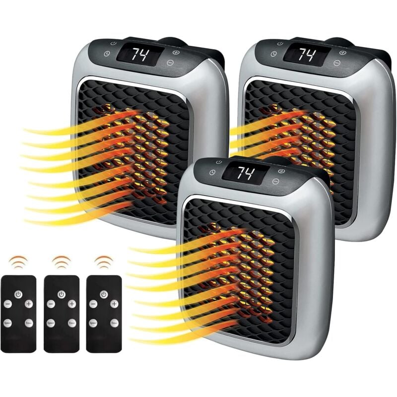 Convecteur de poêle électrique de salle de bain, poêle électrique économique silencieux avec ventilateur, poêle électrique mural pour mur, petit