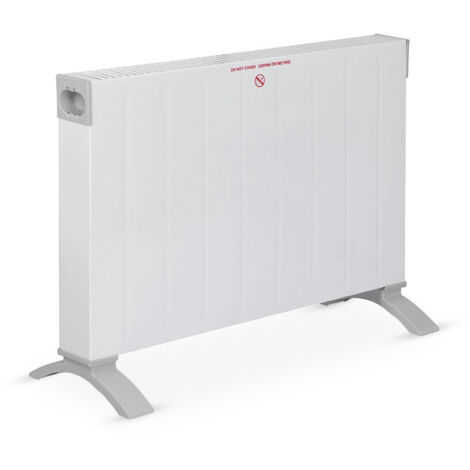 Convecteur de sol Chauffage électrique 2200 W Blanc Silencieux avec minuterie
