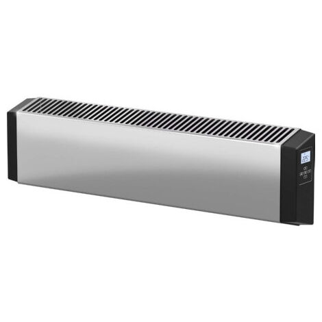 Convecteur électrique 1000W façade acier inoxydable mural 753x208x123mm à commande LCD intégrée 230V Thermowarm FRICO