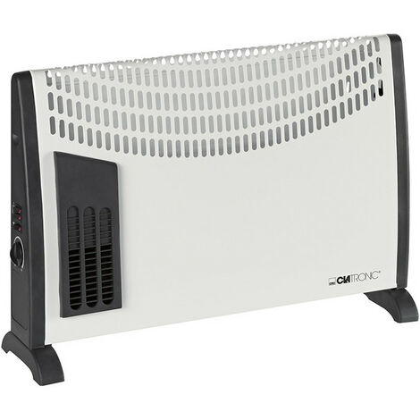 Convecteur mobile 2000 W – Thermostat réglable – Fonction anti-gel – Soufflerie pour diffusion optimale – Silencieux pour espaces confinés – Clatronic - 3433N