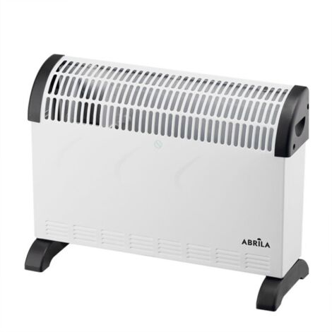 Convector 2000W Blanco 3 Potencias Termostato Regulable Protección Sobrecalentamiento Asa Función Turbo 39x53x20cm FALLA