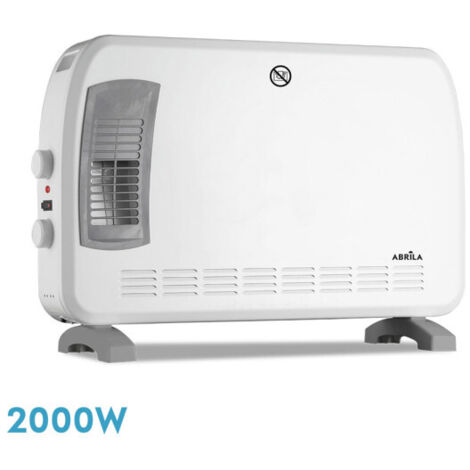 Convector Bengala Blanco/Gris 2000W 3 Potencias Turbo Termostato (42.5x61x20.5cm)