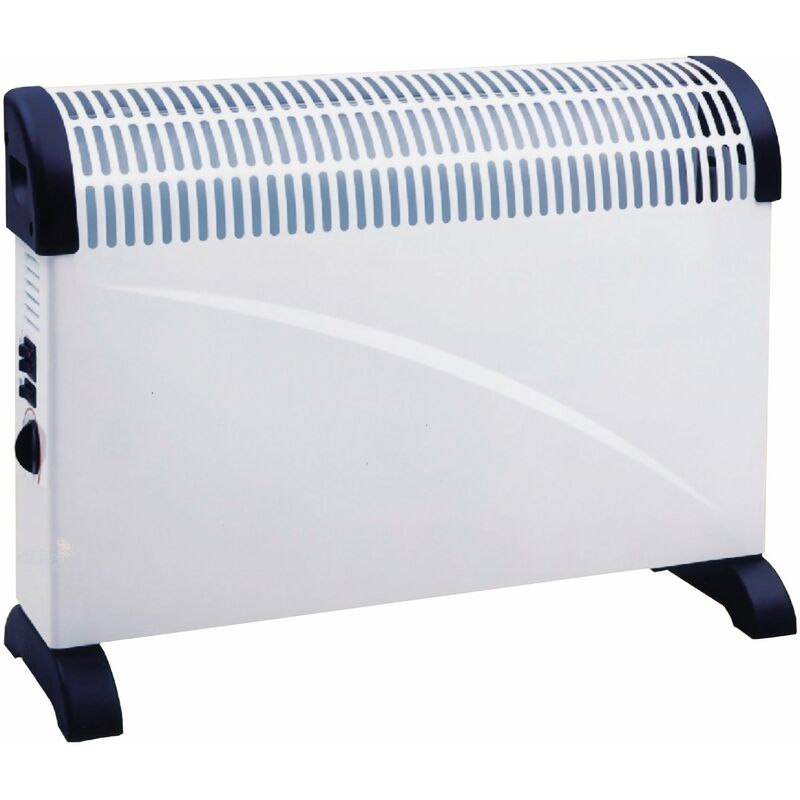 

Convector de color blanco montaje a suelo 3 potencias 750 / 1000 / 2000W