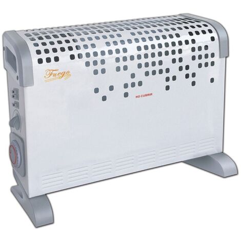 Convector Eléctrico 1800W con Turbo y Programador  Bricoprofesional