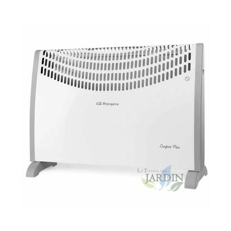 

Convector Orbegozo. 3 niveles de potencia: 750, 1.250 y 2.000 W. Totalmente silencioso. Termostato regulable.