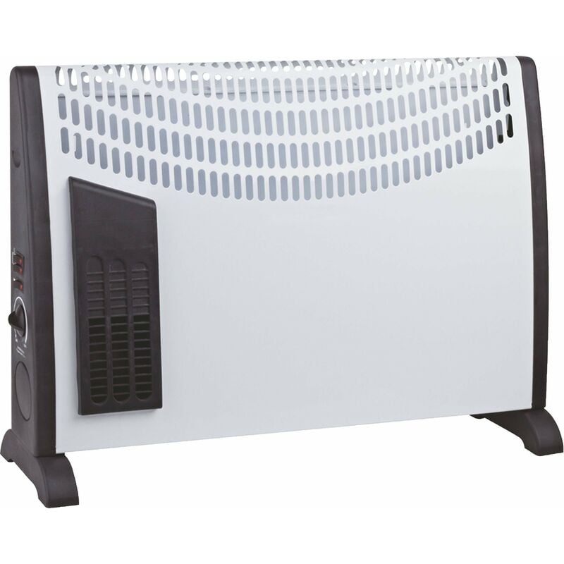 

Convector con turbo de color blanco montaje a suelo 3 potencias 750 / 1250 / 2000W