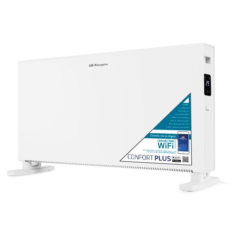 

Convector WIFI Orbegozo. Potencia: 2000W. Control táctil. Conexión inalámbrica mediante APP. Rango de temperatura: 10ºC / 35ºC