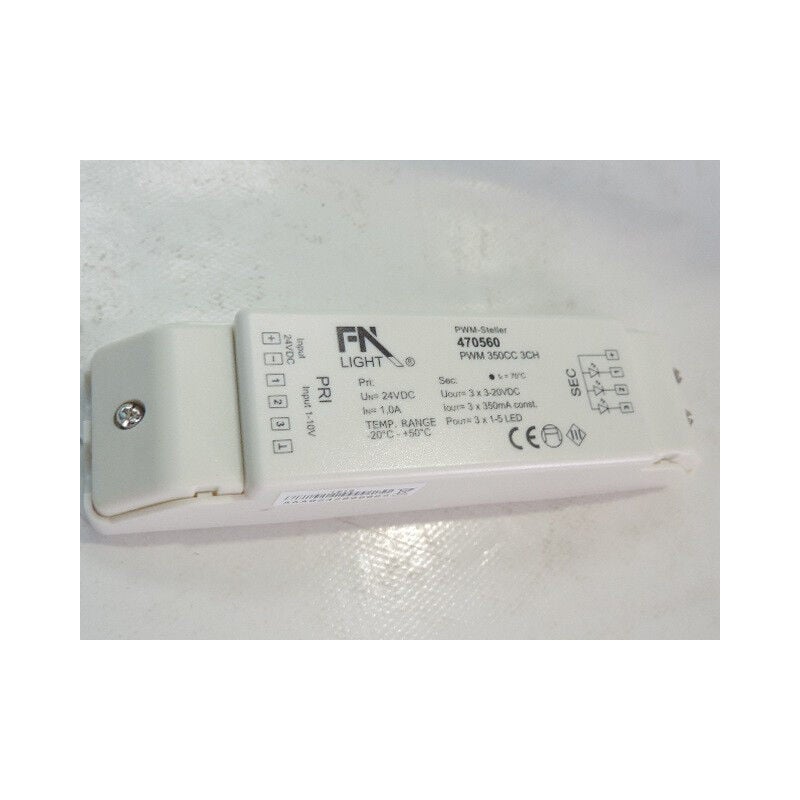 Converstisseur led driver primaire 24V 1A secondaire 3X3-20V 350mA puissance 7-15W max 3 canaux declic 470560