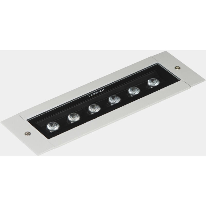 Convert Recessed 330mm sistema lineal empotrado de uso exterior con luz led en blanco neutro 4000K en color gris