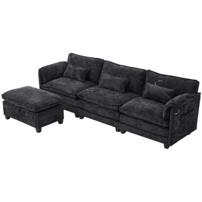 Canapé 2-in-1 convertible velours vert 178x82x70 cm ZIPSOFA Canapé Canapé Canapé