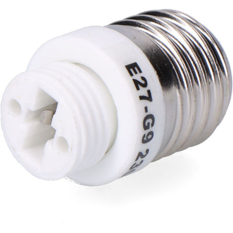 Convertidor de e27 a g9, 2 a 230 v, blanco , ø29 x 50 mm (retractilado)