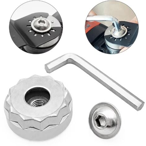 SJQKA Convertidor de herramientas Starlock Sistema Star Lock Herramientas eléctricas Adaptador de hoja de sierra oscilante Herramientas manuales de fácil instalación 1 juego