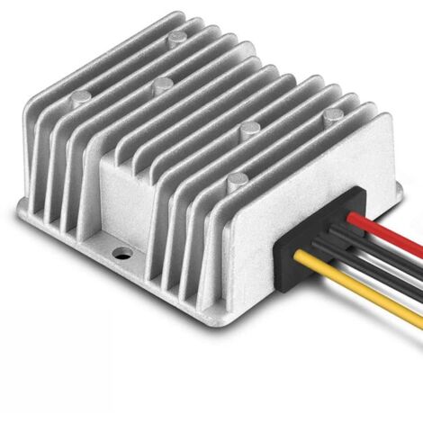 Convertidor de Voltaje Automático 8V-40V a 12V 5A 60W, Estabilizador DC-DC 12V Impermeable IP68 para Motor de Ventilador