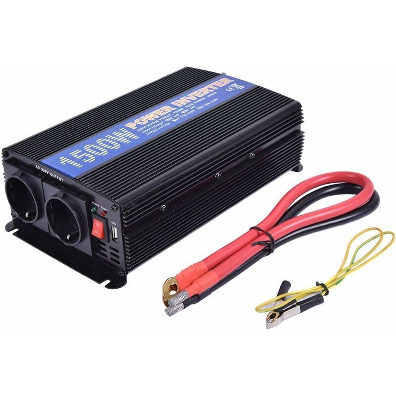 

Convertidor Inversor de Corriente 1500W 3000W 12V DC a 220V AC Transformador +USB