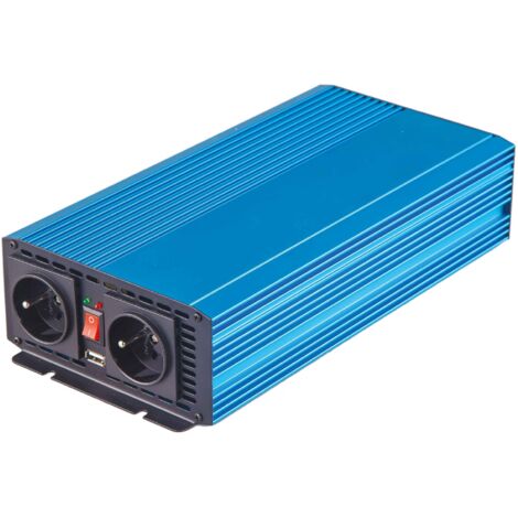 Convertisseur 1000w 12v-220v plus1prise usb