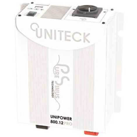 Convertisseur 12-220V pur sinus Pro 800W pour convertir du 12V DC en 220-230V AC