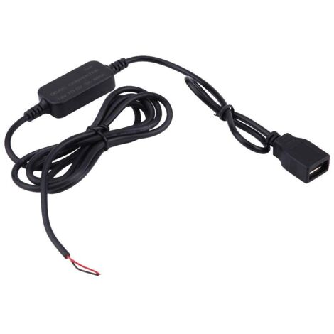 Convertisseur 12V à 5V DC, Tension de Régulateur D'adaptateur d'alimentation de Sortie USB de Signal de Module Léger 3A, Coque ABS étanche