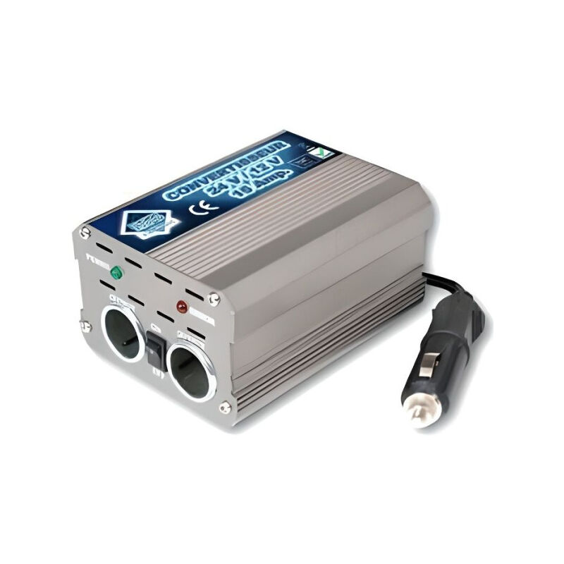 Htc Equipement - Convertisseur 15A 24/12V Boitier Metal Ventile