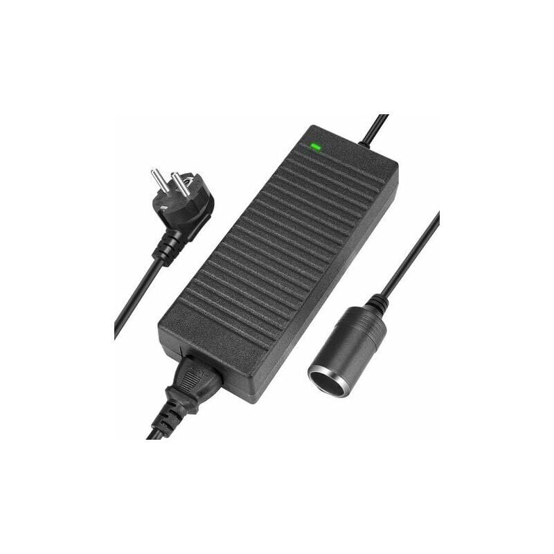 SNQ - Convertisseur 220V 12V, Adaptateur Prise Allume-Cigare Secteur Electrique 120W, 10A Ac à Dc Adaptateur
