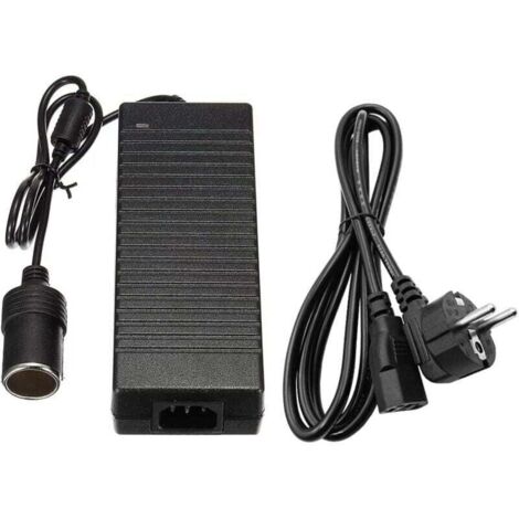 Convertisseur 220V 12V, Adaptateur Prise Allume-Cigare Secteur Electrique 120W, 10A Ac À Dc Adaptateur