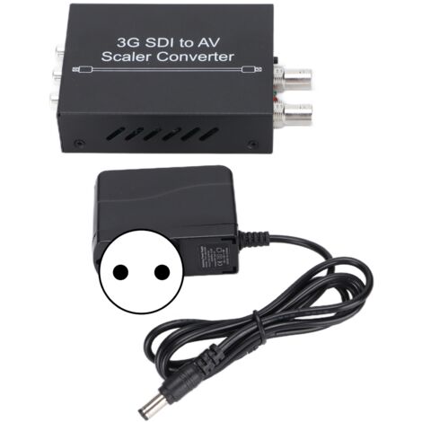 Convertisseur 3G SDI vers Audio et Vidéo avec Adaptateur RCA pour Ordinateur (Prise EU)
