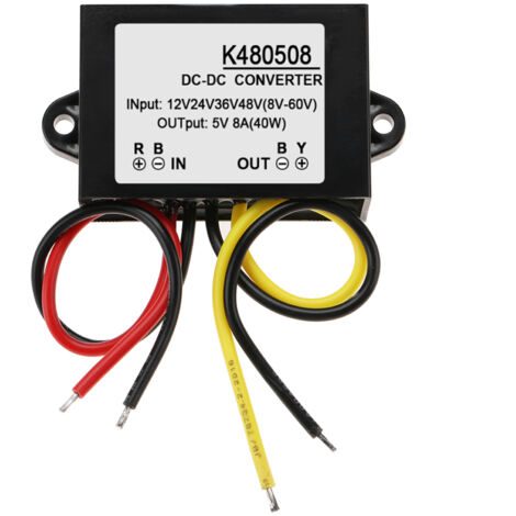 Convertisseur Abaisseur DC-DC 12V/24V/36V/48V vers 5V 8A Module Alimentation
