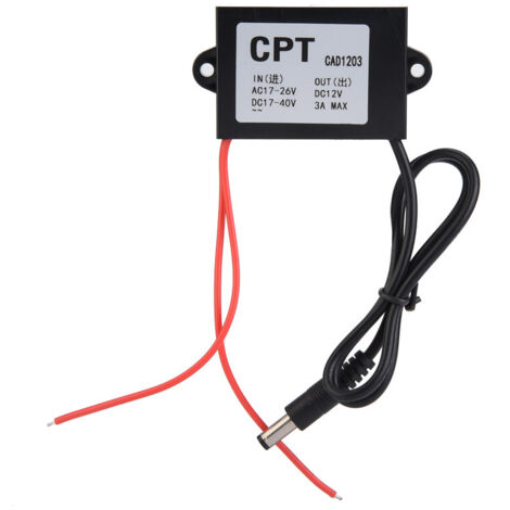 Convertisseur AC-DC 24V/12V 3A pour écrans LCD et moniteurs