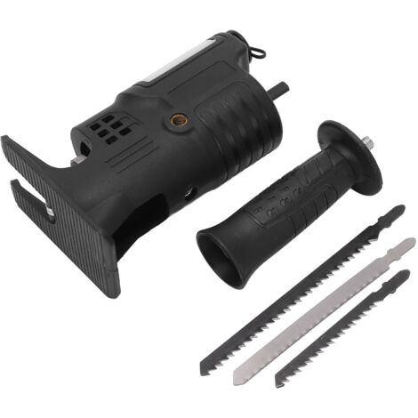 Convertisseur adaptateur perceuse électrique noire vers scie à chaîne, alternatif ergonomique